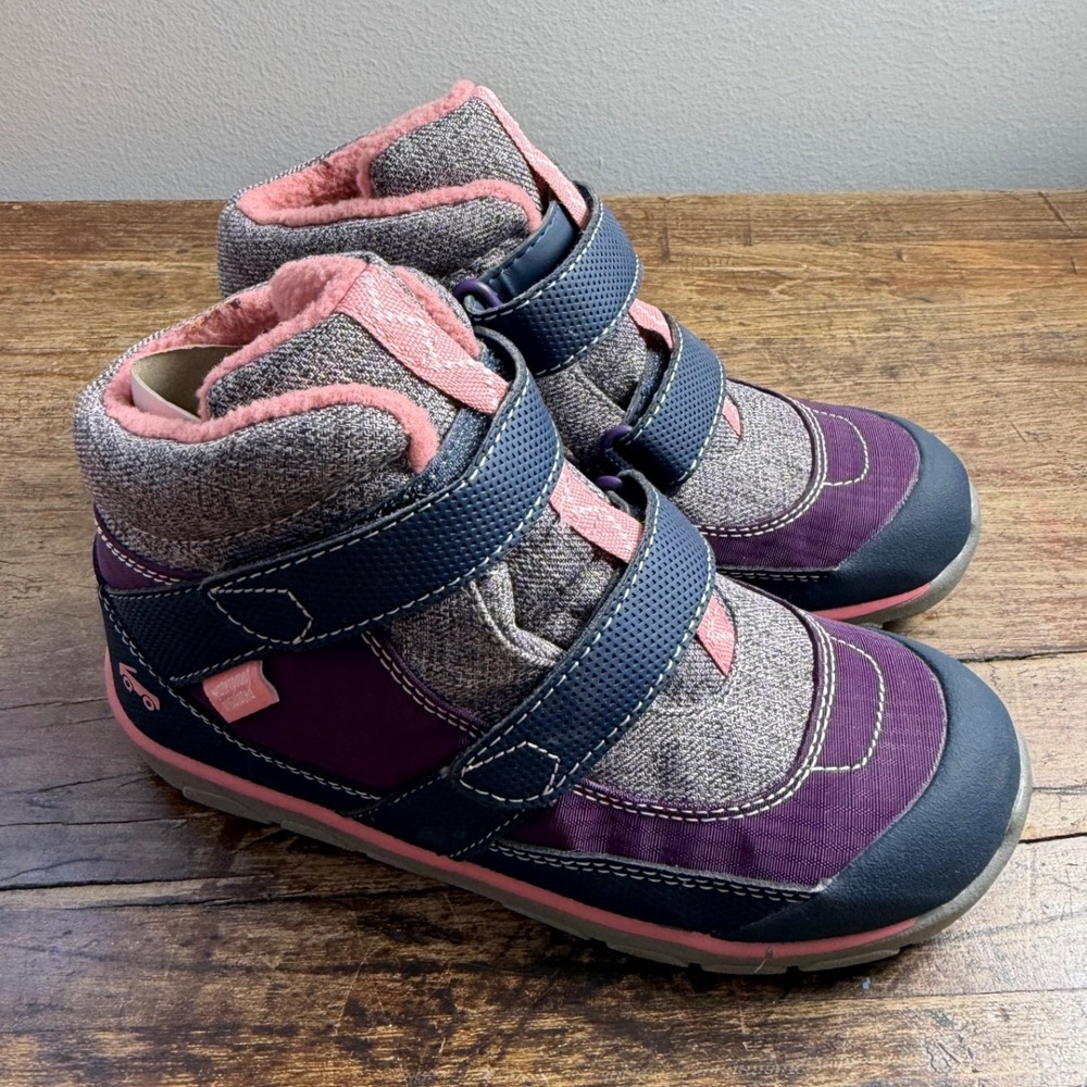 See Kai Run Sam Waterproof Winter Boots Purple Gray Size 2 Little Kid Girls